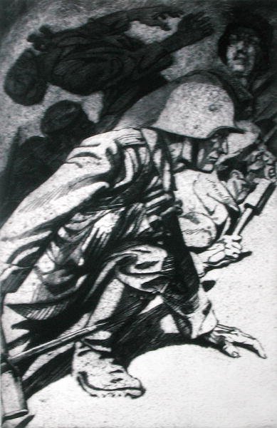 Burza, ilustracja z folio druków wydanych w Lipsku autorstwa Erich Erler