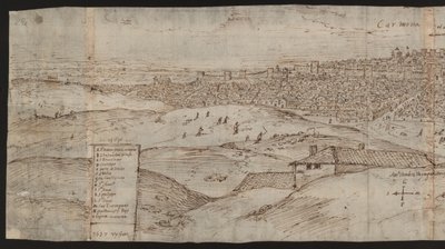 Cała strona: widok miasta: Carmona, lewa połowa autorstwa Erich Lessing