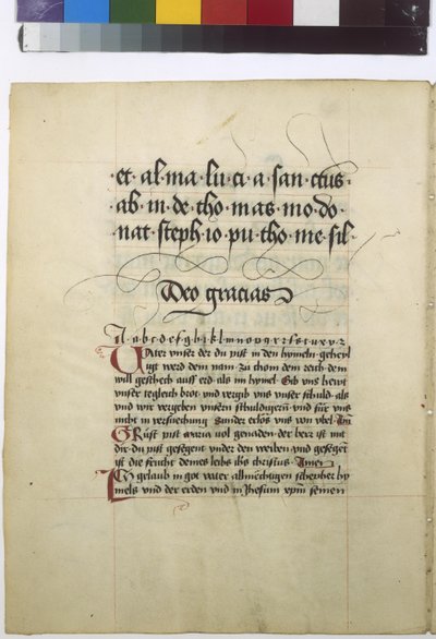 Pełna strona tekstu z czerwonymi lombardami autorstwa Erich Lessing