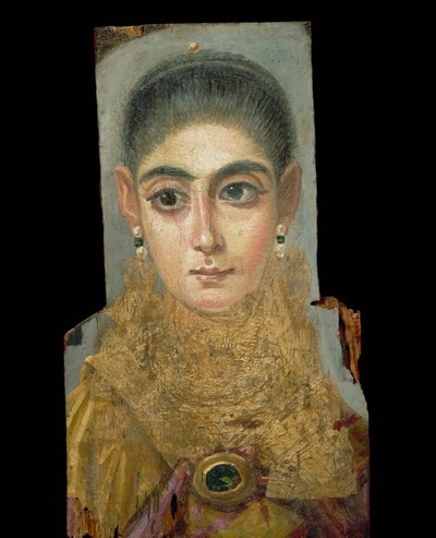 Portret pogrzebowy kobiety z Antinopolis ... autorstwa Erich Lessing