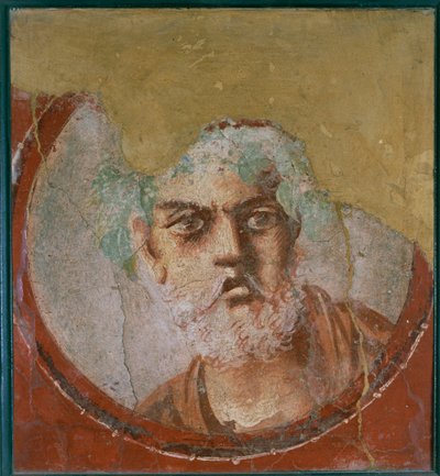 Medalion z portretem starca, prawdopodobnie poety autorstwa Erich Lessing