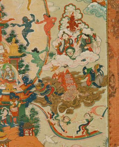 Thangka Zangdog Pelri - Guru Rinpocze na miedzianej górze (zdjęcie) autorstwa Erich Lessing