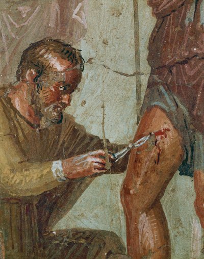 Ranny Eneasz między Wenus i Askaniuszem (fresk) autorstwa Erich Lessing