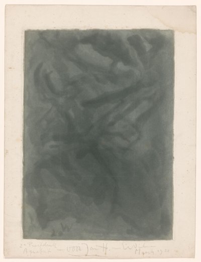 Kompozycja abstrakcji autorstwa Erich Wichmann (signed by artist)