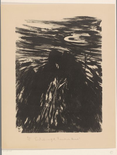 Romantyczny wieczór (oryginalny tytuł na obiekcie) autorstwa Erich Wichmann (signed by artist)
