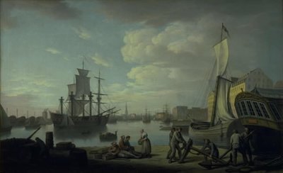 Port w Kopenhadze widziany z Larsens Plads autorstwa Erik Pauelsen