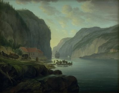 Svinesund niedaleko Frederikshald w Norwegii autorstwa Erik Pauelsen