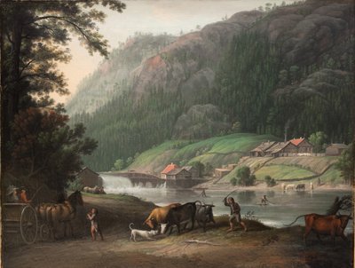 Tistedalen niedaleko Frederikshald w Norwegii autorstwa Erik Pauelsen