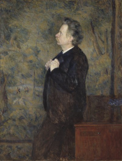Edvard Grieg, norweski kompozytor i pianista - Portret Edvarda Griega (1843-1907), autorstwa Werenskiolda, Erika Theodora (1855-1938). olej na płótnie autorstwa Erik Theodor Werenskiold