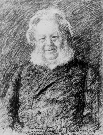 Henryka Ibsena autorstwa Erik Theodor Werenskiold