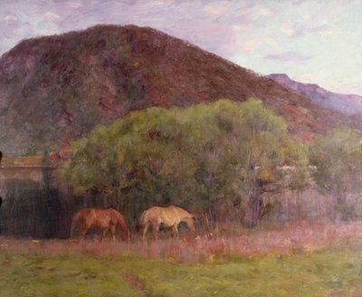 Letni wieczór w Kviteseid, 1893 autorstwa Erik Theodor Werenskiold