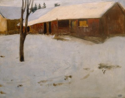 Zima autorstwa Erik Theodor Werenskiold
