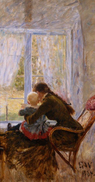 Ty i Bebe autorstwa Erik Theodor Werenskiold
