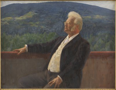 Portret Bjørnstjerne Bjørnson autorstwa Erik Theodor Werenskiold