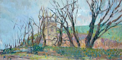 Wielebny Hawkers Church w Morwenstow II autorstwa Erin Townsend