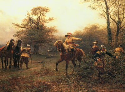 Dąb Boscobel (kolorowa litografia) autorstwa Ernest (after) Crofts