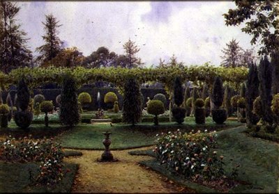Szary Dzień, Brockenhurst, Hampshire (akwarela) autorstwa Ernest Arthur Rowe