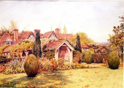 Ogrody w Great Tangley Manor nr. Guildford autorstwa Ernest Arthur Rowe