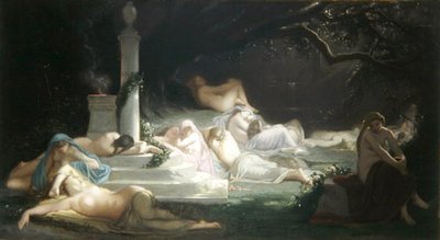 Nimfy przy grobie Adonisa autorstwa Ernest Augustin Gendron