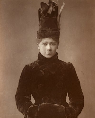 Marie Tempest, brytyjska aktorka i piosenkarka, 1888. autorstwa Ernest Barraud