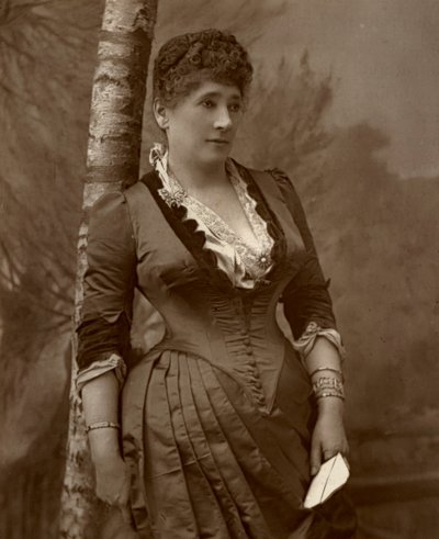 Pani John Wood, brytyjska aktorka i kierownik teatru, 1888. autorstwa Ernest Barraud