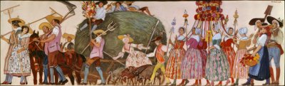 Procesja, wóz z sianem autorstwa Ernest Bieler