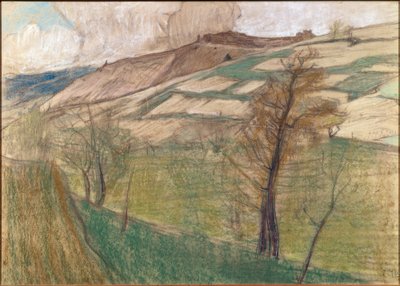 Krajobraz w okolicach Savièse autorstwa Ernest Bieler