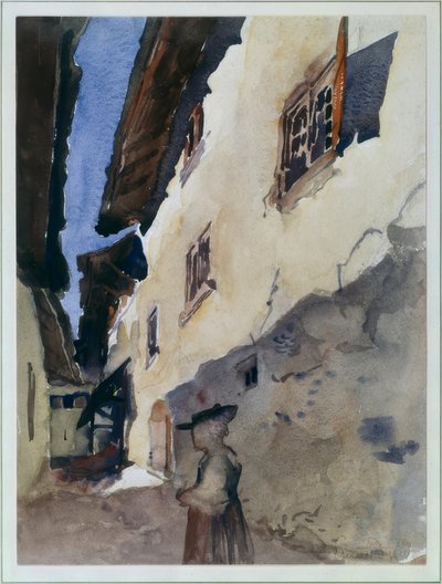 Ulica w Savièse autorstwa Ernest Bieler