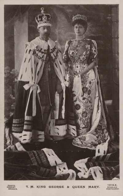 Król Jerzy V i królowa Maria autorstwa Ernest Brooks