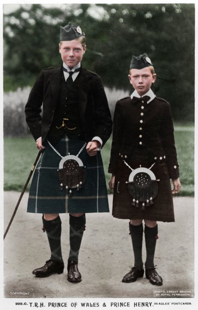Książę Walii i książę Henryk, c1910 autorstwa Ernest Brooks