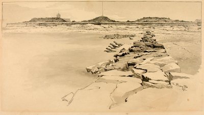 Fort Moultrie na miejscu starego fortu Sullivan autorstwa Ernest C. Peixotto