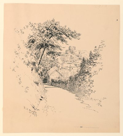 Zamek Launceston autorstwa Ernest Clifford Peixotto