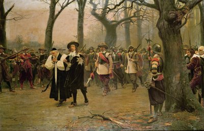 Karol I (1600-49) (oleograf) autorstwa Ernest Crofts
