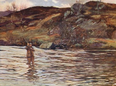 McNaughton z Luib, na basenie z podwójnym zakrętem (kolorowa litografia) autorstwa Ernest Edward Briggs
