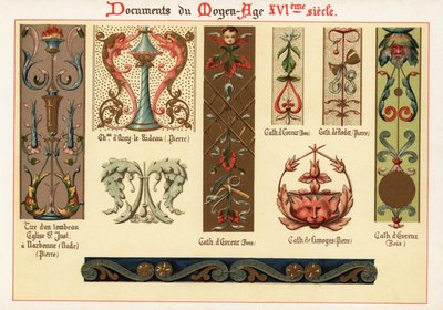 Elementy wystroju z XVI wieku. autorstwa Ernest Guillot