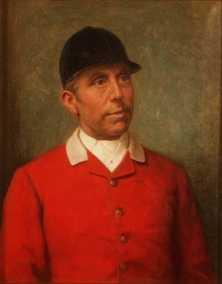 Myśliwy, uważany za mistrza polowania w Pytchley. autorstwa Ernest Gustave (attr. to) Girardot