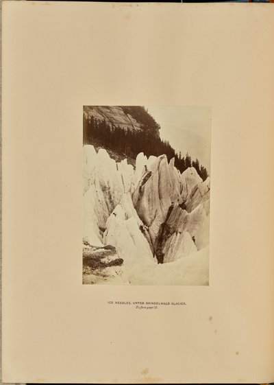 Igły lodowe - pod lodowcem Grindelwald autorstwa Ernest H. Edwards