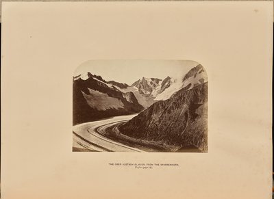 Lodowiec Ober Aletsch z góry Sparrenhorn autorstwa Ernest H. Edwards