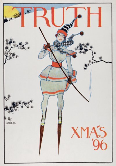 Przednia okładka Truth, Xmas 96, pub.1896 autorstwa Ernest Haskell