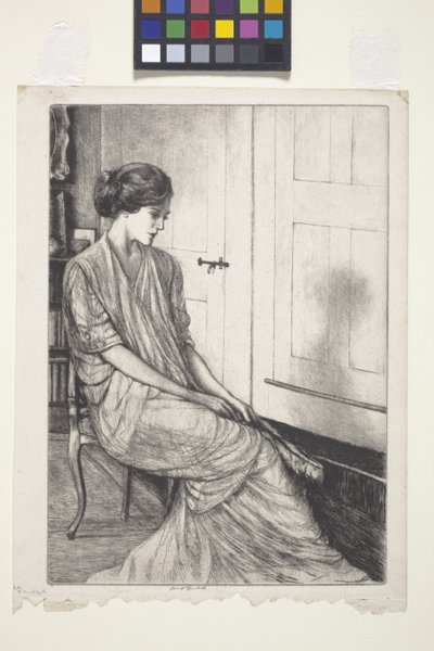 La Tanagra (akwaforta i sucha igła) autorstwa Ernest Haskell