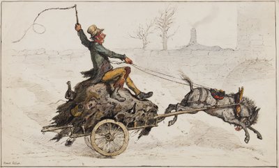 Off Home (atrament i toaleta na papierze) autorstwa Ernest Henry Griset