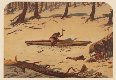 Obóz prehistoryczny, 1871 r. autorstwa Ernest Henry Griset