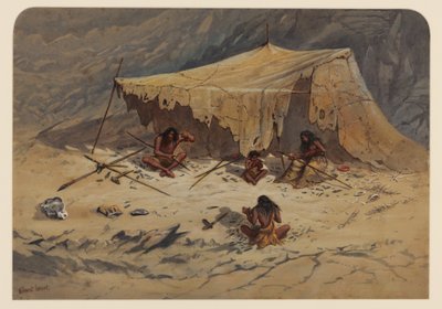 Obóz prehistoryczny, 1871 r. autorstwa Ernest Henry Griset