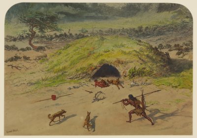 Scena prehistoryczna, 1871 autorstwa Ernest Henry Griset
