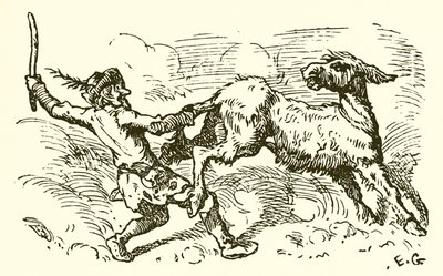 Osioł w skórze lwa autorstwa Ernest Henry Griset
