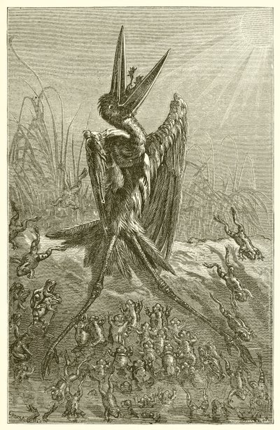 Żaby pragnące króla autorstwa Ernest Henry Griset