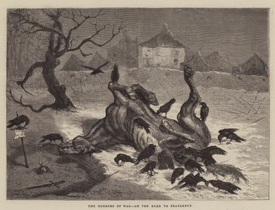 Okropności wojny na drodze do Beaugency autorstwa Ernest Henry Griset
