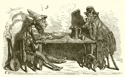 Satyr i podróżnik autorstwa Ernest Henry Griset