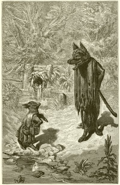Wilk i Baranek autorstwa Ernest Henry Griset