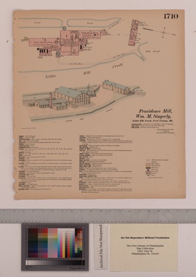 Providence Mill, Fairhill, Maryland, Hexamer General Surveys, 1882 r autorstwa Ernest Hexamer